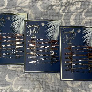 Scünci Sincerely Jules Hair Pins - 18 Pins - Metallic Retro Design